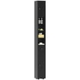thumbnail image 1 of kleankin Bathroom Storage Cabinet w/ Shelves, Toilet Paper Cabinet, Black, 1 of 10