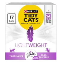 Purina Tidy Cats LightWeight Clumping Cat Litter, Glade Clean Blossoms Scent, 17 lb Box