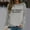 Grey, variant on Women Sweatshirt Sweat Shirts Women Long Sleeve Pullovers for Women Yellow Crewneck Fall Crewneck Women's Clothing