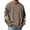 Khaki, variant on Mens Sweatshirts Shirt Casual Long Sleeve Pullover Camo Color Block Comfortable Ribbed Knit T Shirts Spring Trendy V Neck Clothes Wine S