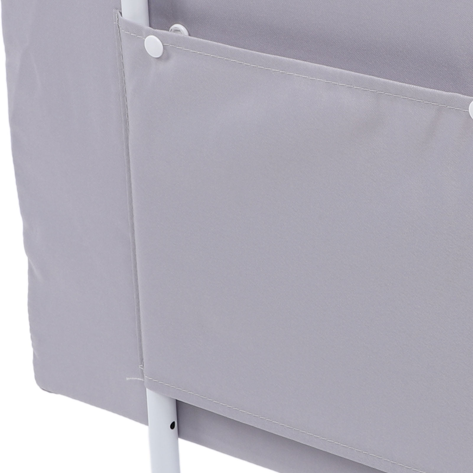 Riousery Baby Bed Rail Guard, Soft Padded Toddler Safety Bed Rail, Height Adjustable Fall Prevention for Kids, Universal Fit Infant Side Guard, Easy Install Mesh Panel, Simple Gray, 19.69 in / 50 cm