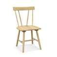 thumbnail image 2 of Gymax Windsor Armless Dining Chairs, Natural (Set of 4), 2 of 3