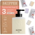 thumbnail image 1 of Tirtyl Skipper Kit individual de lavado de manos - 1 dispensador de espuma de plástico reciclado + 3 recambios de tabletas (3 botellas de jabón de 8 onzas líquidas) - Fragancias variadas, 1 of 5