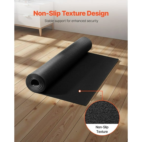36x78 Inch Exercise Equipment Mat, 1/4" Thick Treadmill Floor Protector for Carpeted Areas