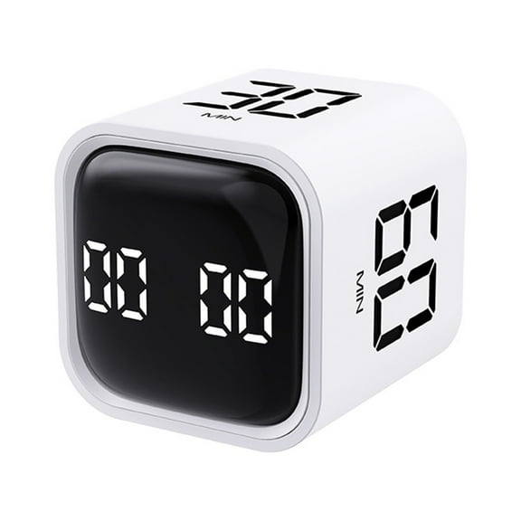QIGEEKU Gravity Sensor Flip Digital Timer - Rechargeable, Volume-Adjustable Countdown Timer for Kitchen, School, Office, Study, Cooking, Fitness, and Yoga