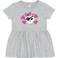 thumbnail image 3 of Inktastic Girl Pirate Skull Valentine Girls Baby Dress, 3 of 5