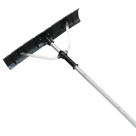 Ktaxon 21.3Ft Roof Snow Rake, 5-Section Aluminum Pole, 27.5" ABS Blade, Foldable & Extendable