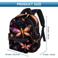 thumbnail image 2 of Fireflies Airport Backpack Preppy Cute Mini Shoulder School Backpack Lightweight with Adjustable Shoulder Strap Large Capacity Printed Design, 2 of 6