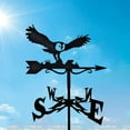thumbnail image 2 of Almencla Retro Metal Weathervane Weather Vane Wind Direction Indicator Owl, 2 of 8