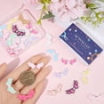thumbnail image 3 of 1 Box 24Pcs 12 Colors Bead Bowknot Beads Bulk Colorful Pink Metal Alloy Butterfly Wings Bows Bowknots Large Loose Spacer Bead for Bracelet Jewelry Making DIY Necklace Crafts Supplies Colorful, 3 of 6