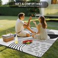 thumbnail image 4 of Grey Boho Geometric Outdoor Rug for Patio/Deck/Porch, Non-Slip Large Area Rug 4 x 6 Ft, Vintage Ethnic Abstract Lines Leaves Indoor Outdoor Rugs Washable Area Rugs, Camping Rug Carpet Runner, 4 of 8