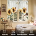 thumbnail image 5 of Sunflower Swag Curtain Valance for Windows, Farmhouse Rustic Retro Summer Floral Butterfly Window Treatments Short Swag Topper for Kitchen Windows Bathroom Bedroom, 36"x63", 5 of 8