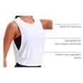 thumbnail image 4 of Remera CRZ YOGA sin mangas de algodón Pima suelta XL, 4 of 8