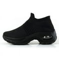 thumbnail image 2 of Large size women's air-cushion fly-knit sports shoes slip-on shoes casual shoes socks shoes, 2 of 9