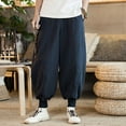 thumbnail image 5 of Mens Casual Drop-crotch Pants Sport Gym Yoga Baggy Streetwear Long Trousers, 5 of 11