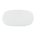 thumbnail image 4 of Elika White Faux Plaster Oval Dining Table, 4 of 7