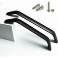 thumbnail image 1 of Black Kitchen Cabinet Handles, 192mm Center Distance, Drawer Knobs for Furniture, Set of 2, 1 of 4