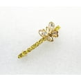 thumbnail image 3 of Faship Champagne Yellow Brown Rhinestone Crystal Butterfly Hair Barrette Clip, 3 of 6