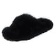 thumbnail image 2 of Zapatillas Calientes Zapatillas de felpa acogedoras con punta abierta para mujer, suministros para el hogar de espuma viscoelástica (negro 40), 2 of 9