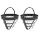 thumbnail image 1 of Paquete de 2 filtros de cesta reutilizables para cafetera n.º 4, aptos para la mayoría de cafeteras de goteo con cesta de 8 a 12 tazas, 1 of 3