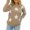 Khaki, variant on Dtydtpe Clearance Sales, Womens Long Sleeve Tops Women Long Sleeve Sweater Casual Elegant Round Neck Star Pattern Plus Size Knit Sweater Top Sweaters for Women
