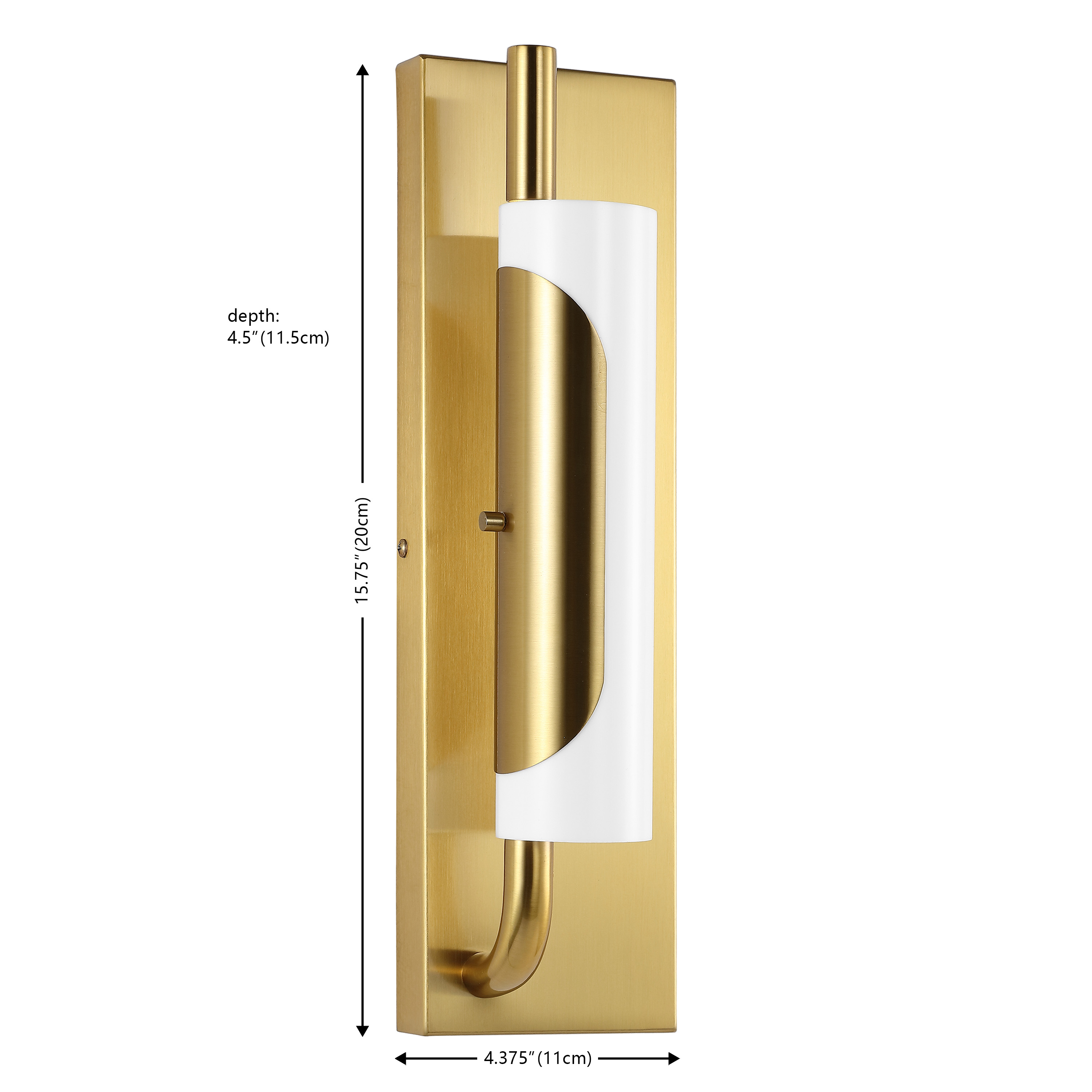 Safavieh Momo 4.5" Mid-Century Acrylic Sconces, Gold