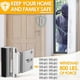 thumbnail image 3 of Home Security Door Lock, Childproof Door Reinforcement Lock with 3' Stop 4 Screws, 800 lbs (Silver-1 + Black-2), 3 of 5