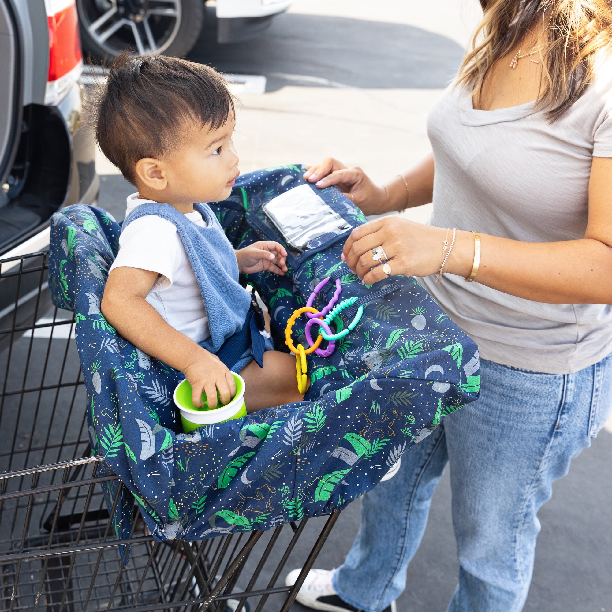 Disney Baby by J.L. Childress Shopping Cart & High Chair Cover - For Grocery Carts & Restaurants - Lion King