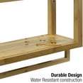 thumbnail image 5 of Sorbus Bamboo Finish Bathroom Wooden 3-Tier Wall Mounted Organizer Width 8.25-inch Towel Rack Holder, 5 of 7
