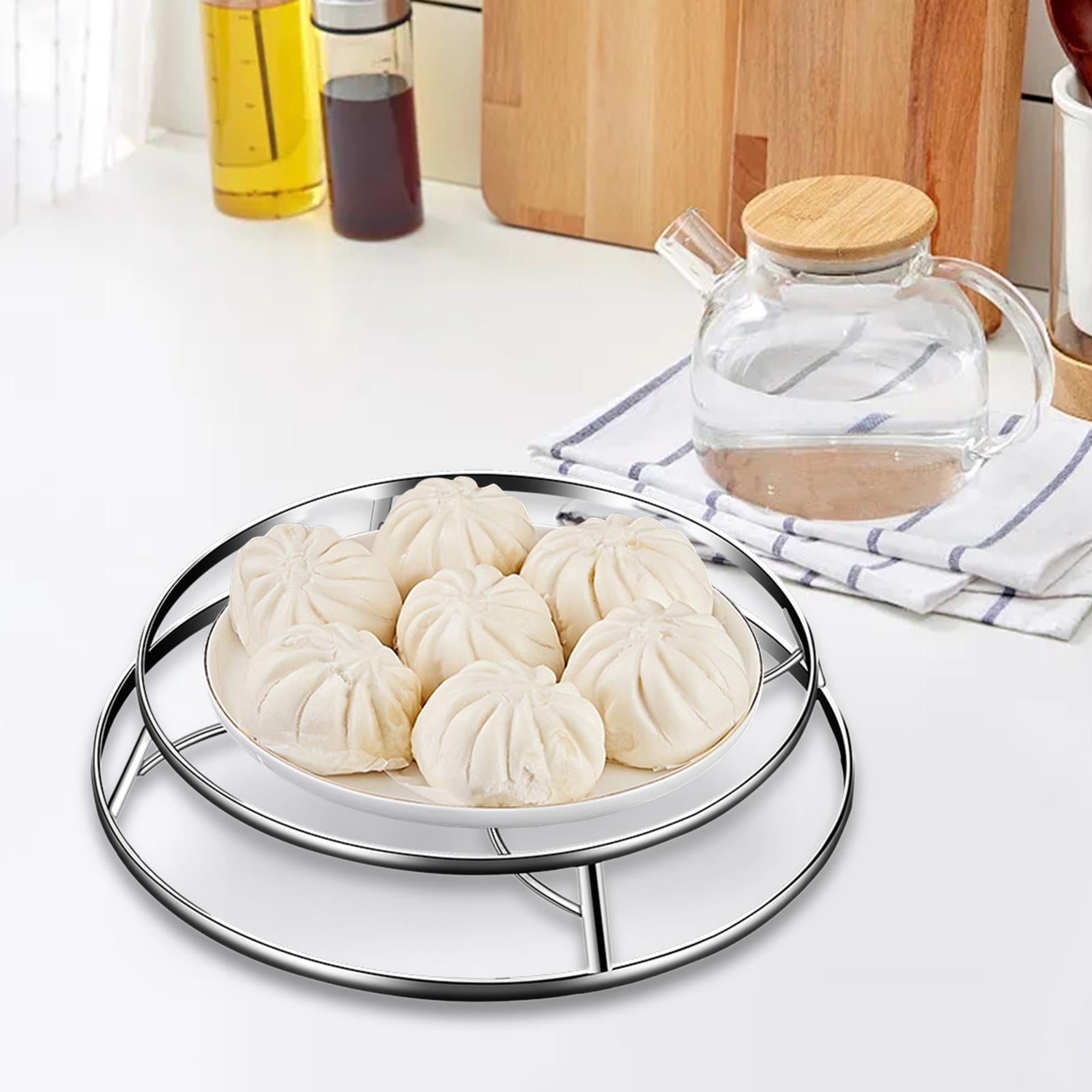 figatia Stainless Steel Steamer Rack Cooling Rack Kitchen Supply Instant Pots s Steaming Rack Wok Holder for Hotel Kitchen Home