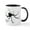 White/Black Inside, variant on CafePress - Black Widow Spider Mug - 11 oz Ceramic Mug - Novelty Coffee Tea Cup