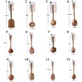 thumbnail image 3 of Non-Stick Fish Steak Long Handle Stirring Spoon Wooden Colander Kitchen Utensil Frying Pan Tools?1pc?(8), 3 of 7
