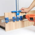 thumbnail image 1 of Plantilla para herrajes de gabinetes, plantilla para herrajes de gabinetes, guía de perforación ajustable para una instalación rápida y precisa de perillas de puertas y cajones, etc., azul, 1 of 5
