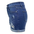 thumbnail image 5 of Goindgs Womens Shorts Summer Lightweight Casual Denim Shorts for Women Sexy High Waisted Ripped Stretchy Pockets Jean Pants Blue-XXL, 5 of 8