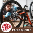 thumbnail image 3 of LOLIPPYY 10pcs Bike Brake Shift Cable Base Buckle Clip Accessory Red Plastic for Brake Lines, 3 of 6