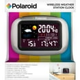 thumbnail image 2 of Polaroid Wireless Weather Station Clock 4 Displays Silver, 2 of 3