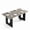 Grey, variant on Modern Dining Table for 6 to 8 People, 71" Large Kitchen Dining Table with Pedestal Base, Long Dinner Table for Kitchen, Dining Room, Grey