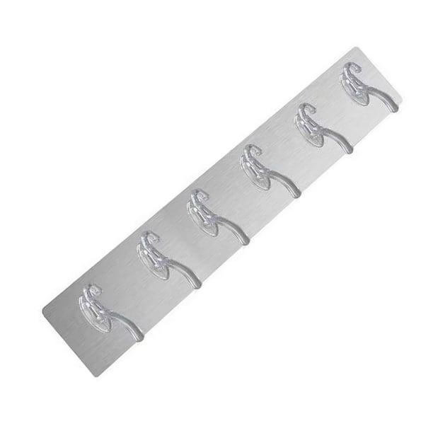Gancho De Tira Larga Para Montaje En Pared, Gancho De Tira Larga Acrílico Sin Rastro Que No Se Cae, Impermeable, Transparente, Firme, Sin Perforaciones Para Baño