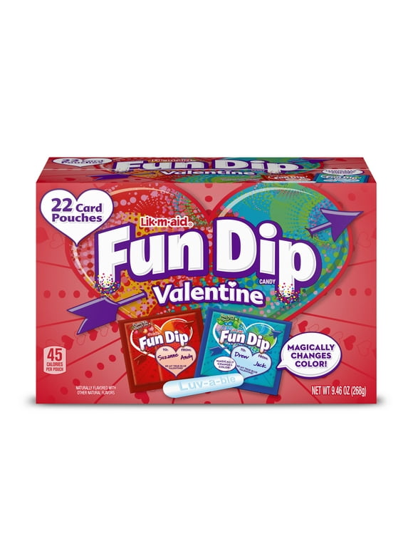 Fun Dip Valentine's Day Candy, Friendship Exchange, 22 Ct Box