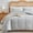 Light Grey, variant on Waffle Weave Duvet Cover King Size, Textured Duvet Cover Set, Soft and Breathable Comforter Cover, 3 Pieces Microfiber Bedding Set for All Season