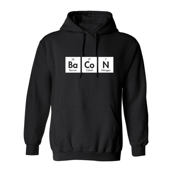 Bacon Elements Sarcastic Novelty Gift Idea Adult Humor Funny Men's Hoodies