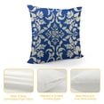 thumbnail image 4 of RUIYC Tile Pillow Cover Traditional Floral Blue and White Decorative Throw Pillow Cases Indoor Square Cushion Covers for Home Sofa Couch, 4 of 5