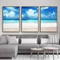 thumbnail image 3 of IDEA4WALL Framed Canvas Wall Art for Living Room, Bedroom Ocean Sea Beach Canvas Prints for Modern Home Decoration Ready to Hang, 3 of 4