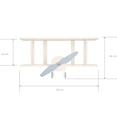 thumbnail image 3 of Repisa Flotante Casa Bibelot Avión de madera beige/azul, 3 of 4