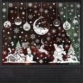 thumbnail image 4 of Juego de pegatinas de decoración navideña para ventana, calcomanías de pared de vidrio, dibujos animados de Papá Noel, copo de nieve para decoración del hogar, 2024, 2023, 4 of 4