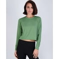 thumbnail image 5 of Real Essentials 5 Pack: Women's Dry Fit Crop Top - Long Sleeve Crew Neck Stretch Athletic Tee (Available in Plus Size), 5 of 7
