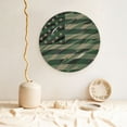 thumbnail image 5 of Zufioo Jungle Green Camo USA Flag Print Bone China Decorative Plate, Ceramic Dinner Plate with Stand Ceramic Decoration Homewares-8in, 5 of 6