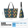 thumbnail image 4 of KdxioBlue Floral for Beach Bag for Women Large Beach Tote Bag Waterproof Sandproof Swim Bag with Zipper Pockets Beach Vacation Travel, 4 of 7