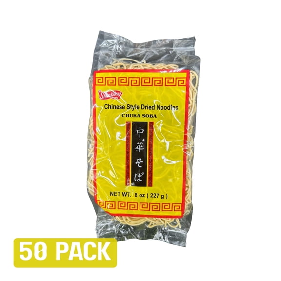 SHIRAKIKU Chukka Soba, Chinese Style Dried Noodles, 8.00 oz, 50 pack