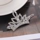 thumbnail image 5 of 1 pieza tiaras barrocas nupciales conjunto de joyas de corona de boda corona de reina gótica de diamantes de imitación de cristal y accesorios para el cabello de fiesta de disfraces de cumpleaños pla, 5 of 5